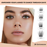 JBextension DIY Cluster Lashes 72 Clusters Lashes NO GLUE Included¡¾Moonlit Majesty-Lash¡¿