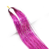 JBextension Hair Extensions Pink Sparkle Highlights for Hair 35 Inch Multi-Colors Synthetic Hair Extensions for Party, Christmas, New Year, Halloween, Cosplay