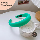 JBextension Diademas Acolchadas de Caramelo para Mujer, Diadema Ancha y Lisa con Turbante, Diademas para el Cabello a la Moda, Pasador, Herramientas de Peinado, Accesorios con Colores sólidos