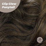 JBEXTENSION 25 Inch Clip Claw in Curly Ponytail Extension for thinning hair 160g