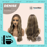 JBEXTENSION 24 Inches Hazelnut Wave Pre-Cut Snowflake Lace Frontlace Glueless Wig DENISE HAZELNUT【PERMATEASE】【BENDY EAR TABS】