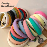 JBextension Diademas Acolchadas de Caramelo para Mujer, Diadema Ancha y Lisa con Turbante, Diademas para el Cabello a la Moda, Pasador, Herramientas de Peinado, Accesorios con Colores sólidos