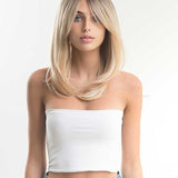 JBEXTENSION 18 Inches Long Layered Ombre Blonde with Dark Root Wig JENNIFER