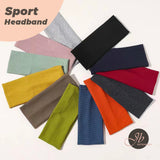 JBextension Women's Simple Plain Soft Comfortable Breathable Hair Band, Fashion Versatile Sporty Elastic Hair Band for Gym Workout Running