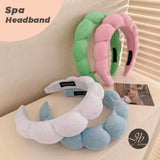 JBextension Spa headbands 2pcs for women-girls, Makeup sponge headband, Non slip face wash, skincare-Padded soft thick terry cloth hair band accessory
