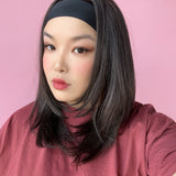 JBEXTENSION 18 Inches Dark Brown Headband Wig POSE FLOW HAIR - DARK BROWN