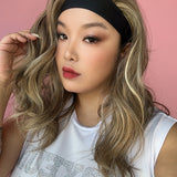 JBEXTENSION 18 Inches Curly Mix Blonde Headband Wig HAIR-ATHON - MIX BLONDE