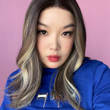 JBEXTENSION 16 Inches Mix Blonde Women Pre-Cut Frontlace Glueless Wig VENUS