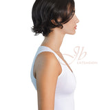 JBEXTENSION 8 Inches Black Curly Unisex Wig Man Wig SKY UNISEX BLACK