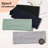 JBextension Women's Simple Plain Soft Comfortable Breathable Hair Band, Fashion Versatile Sporty Elastic Hair Band for Gym Workout Running