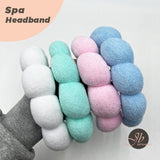 JBextension Spa headbands 2pcs for women-girls, Makeup sponge headband, Non slip face wash, skincare-Padded soft thick terry cloth hair band accessory