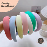JBextension Diademas Acolchadas de Caramelo para Mujer, Diadema Ancha y Lisa con Turbante, Diademas para el Cabello a la Moda, Pasador, Herramientas de Peinado, Accesorios con Colores sólidos