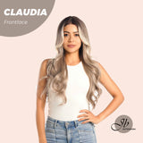 Nichole's Selection -27 Inches Blonde Curly Pre-Cut Frontlace Glueless Wig CLAUDIA
