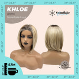 JBEXTENSION 12 Inches Bob Cut Waffle Pre-Cut Snowflake Lace Frontlace Glueless Wig KHLOE WAFFLE【PERMATEASE】【BENDY EAR TABS】