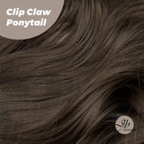 JBEXTENSION 25 Inch Clip Claw in Curly Ponytail Extension for thinning hair 160g
