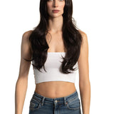 JBEXTENSION 26 Inches Curly Women Tea Black Darkest Brown Wig Pre-Cut Frontlace Glueless Wig EMMIE