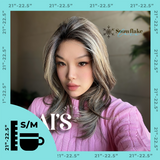JBEXTENSION 18 Inches Mix Blonde Pre-Cut Snowflake Lace Frontlace Glueless Wig KAI'S【PERMATEASE】【BENDY EAR TABS】