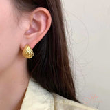 JBSELECTION Gold Plated Silver Spherical Lightweight Gold Hoop Earrings for Women