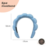 JBextension Spa headbands 2pcs for women-girls, Makeup sponge headband, Non slip face wash, skincare-Padded soft thick terry cloth hair band accessory