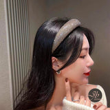 JBextension Rhinestone Crystal Diamond Headbands for Women Fashionable Handmade Wide Hair Hoops Beaded Bling HairBand Hair Accessories