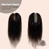 JBEXTENSION 12 Inches |16 Inches Natural Black Brown HUMAN HAIR SIDE PART TOPPER 12*13