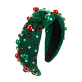 JBextension Christmas Headbands for Women Christmas Hair Accessories for Women Christmas Outfits Knotted Headbands Holiday Head Band for Women’s Hair Festive Headpieces Christmas Gifts