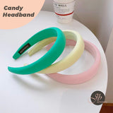 JBextension Diademas Acolchadas de Caramelo para Mujer, Diadema Ancha y Lisa con Turbante, Diademas para el Cabello a la Moda, Pasador, Herramientas de Peinado, Accesorios con Colores sólidos