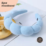 JBextension Spa headbands 2pcs for women-girls, Makeup sponge headband, Non slip face wash, skincare-Padded soft thick terry cloth hair band accessory