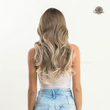 JBEXTENSION 26 Inches Long Curly Blonde Wig With Bangs KIKI