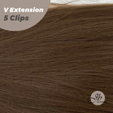 JBEXTENSION 20 Inches Hair V Extensions 5 Clip-in Straight 160g
