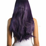 JBEXTENSION 26 Inches Dark Purple Color Long Straight Frontlace Glueless Wig VIOLET
