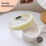 JBextension Diademas Acolchadas de Caramelo para Mujer, Diadema Ancha y Lisa con Turbante, Diademas para el Cabello a la Moda, Pasador, Herramientas de Peinado, Accesorios con Colores sólidos