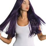 JBEXTENSION 26 Inches Dark Purple Color Long Straight Frontlace Glueless Wig VIOLET