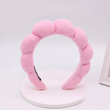 JBextension Spa headbands 2pcs for women-girls, Makeup sponge headband, Non slip face wash, skincare-Padded soft thick terry cloth hair band accessory