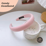 JBextension Diademas Acolchadas de Caramelo para Mujer, Diadema Ancha y Lisa con Turbante, Diademas para el Cabello a la Moda, Pasador, Herramientas de Peinado, Accesorios con Colores sólidos