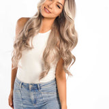 Nichole's Selection -27 Inches Blonde Curly Pre-Cut Frontlace Glueless Wig CLAUDIA