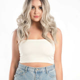 JBEXTENSION 20 Inches Silver Color Wave Pre-Cut Frontlace Glueless Wig MARINA