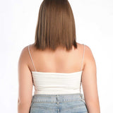 JBEXTENSION 12 Inches Bob Cut Light Brown Straight Pre-Cut Frontlace Glueless Wig PAULA LIGHT BROWN