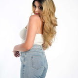 JBEXTENSION 24 Inches Body Wave Mix Blonde With Dark Root Pre-Cut Frontlace Glueless Wig AYLA MIX BLONDE