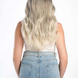 JBEXTENSION 22 Inches Body Wave Shatush Silver Pre-Cut Frontlace Glueless Wig CLAIRE M SILVER
