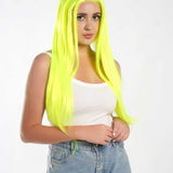 JBEXTENSION 26 Inches Neon Color Frontlace Glueless Wig NEON (FREE PARTING)
