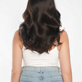 JBEXTENSION 20 Inches Brown Curly Lace Front Wig.Pre Plucked 13*4 HD Transparent Lace Frontal Handmade Futura Fiber Swiss Lace Synthetic Fiber Glueless Wig JADOR M BROWN