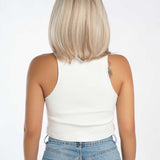 JBEXTENSION 12 Inches Bob Cut Mix Color With Blonde Brown Highlight Free Part Pre-Cut Frontlace Glueless Wig DOLPHIN CAPPUCCINO