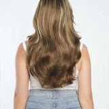 Nichole's Selection -24 Inches Blonde Highlight Curly Lace Front Wig.Pre Plucked 13*4 HD Transparent Lace Frontal Handmade Futura Fiber Swiss Lace Synthetic Fiber Pre-Cut Lace Glueless Wig JADOR L