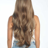JBEXTENSION 30 Inches Long Light Brown With Highlight Wig With Bangs YUMI