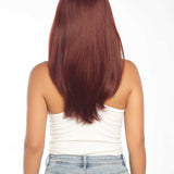 JBEXTENSION 20 Inches Red Fashion Women Wig With Bangs REGGIE