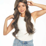 JBEXTENSION 26 Inches Long Curly Brown Color Wig JUDY