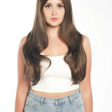 JBEXTENSION 26 Inches Cold Brown Curly Wig MELANIE BROWN
