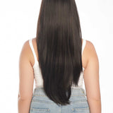 JBEXTENSION 26 inches Tea Black Darkest Brown Long Layered Wig LAURIE