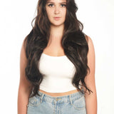 JBEXTENSION GENERATION FIVE 28 Inches Tea Black Darkest Brown Curly Wig FABIONA